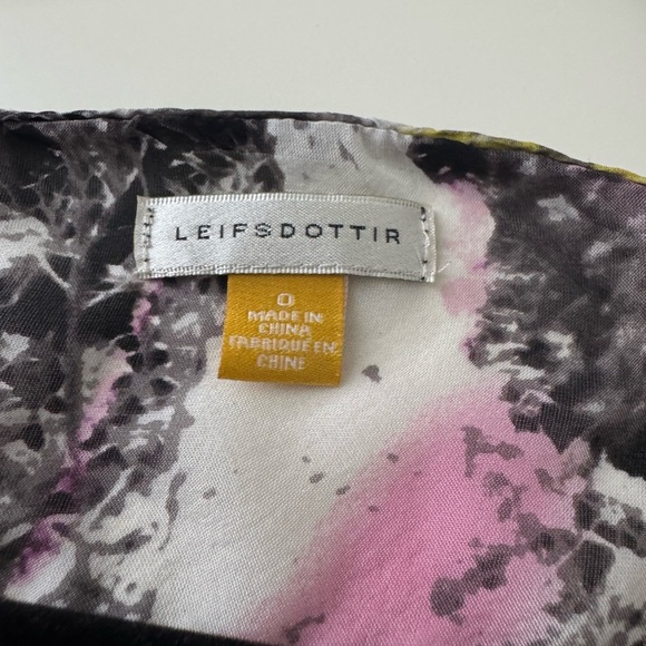 Leifsdottir 100% Silk Blouse – Size 0, Multicolor Boho Style - Picture 7 of 7